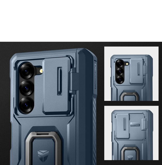 Páncélozott tok a Samsung Galaxy Z Fold 6 5G, Dexnor Full Body S-Pen Slot, kék