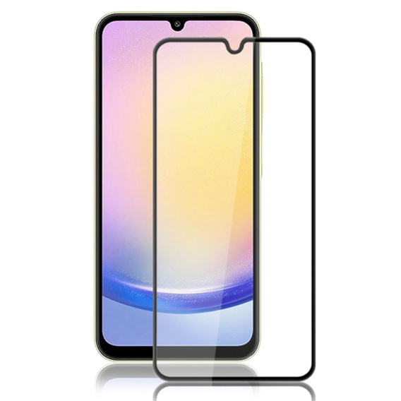 Mocolo Full Glue edzett üveg a következőkhöz Samsung Galaxy A25 5G, fekete keret