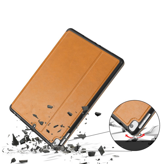 Tok iPad 10.2 2021 / 2020 / 2019, Business Card and Pen Slotl, barna