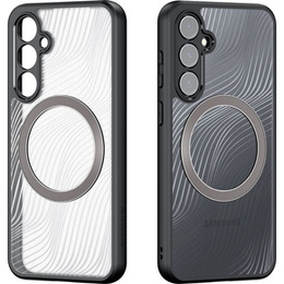 DuxDucis tok Samsung Galaxy S23 FE, Aimo Case, MagSafe, átlátszó / fekete
