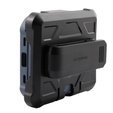 Páncélozott tok Samsung Galaxy Z Flip 4 5G készülékhez, Dexnor Clip Holder, sötétkék színű