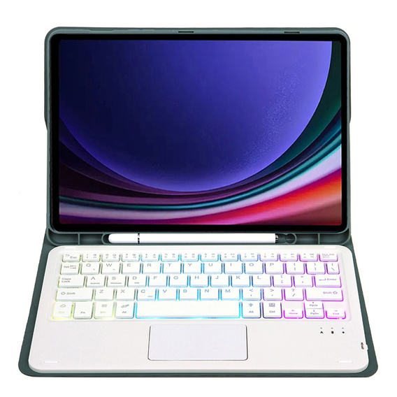 Tok + billentyűzet Samsung Galaxy Tab A9+, with touchpad, rózsaszín