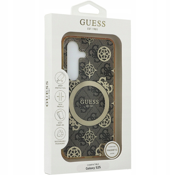 GUESS mágneses IML Peony tok Samsung Galaxy S25 készülékhez