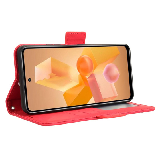 Pattintható tok a Infinix Hot 40i, Card Slot, piros