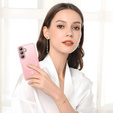 Matt tok iPhone 17 Pro készülékhez, MagSafe-hoz, áttetsző rózsaszínű
