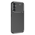 Szilikon tok a Samsung Galaxy A17 5G készülékhez, kameravédelemmel, fekete színben