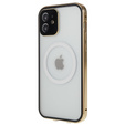 Magnetic Dual Glass MagSafe tok iPhone 12, arany