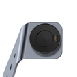 Alumínium USB dokkolóállomás a Garmin Fenix 7/7S/7X/6/6X/6S/6S készülékhez, szürke