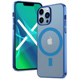 Telefontok a iPhone 13 Pro Max, ERBORD Hybrid MagSafe Case, kék