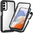 Tok Samsung Galaxy A14 4G/5G készülékhez, Shockproof, fóliával, fekete