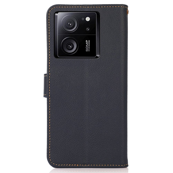KHAZNEH RFID tok Xiaomi 13T / 13T Pro, Litchi textúra, kék