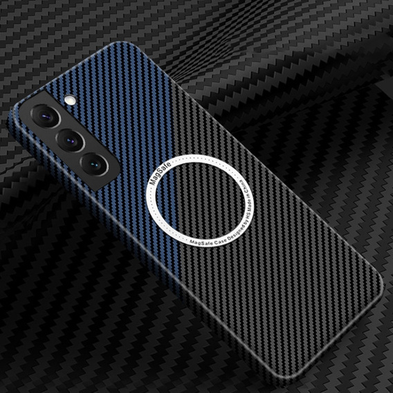 Telefontok a Samsung Galaxy S23 Plus, Magsafe Slim Carbon, fekete / kék