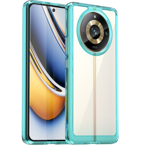 Telefontok a Realme 11 Pro 5G / 11 Pro+ 5G, Fusion Hybrid, átlátszó / kék