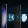 Telefontok a Samsung Galaxy S23 Ultra, Silicone MagSafe, fekete