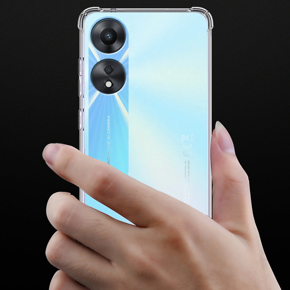 Telefontok a Oppo A78 5G, Dropproof, átlátszó