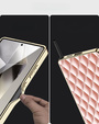 Tok Samsung Galaxy S25 Ultra, Leather Rhombus, rózsaszín