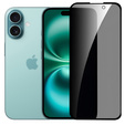 2x edzett adatvédelmi üveg az iPhone 16-hoz, ERBORD 9H Easy App Anti-Peep