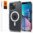 MagSafe Spigen tok iPhone 13 Mini, Ultra Hybrid, fehér + 9H edzett üveg