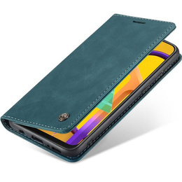 CASEME tok Samsung Galaxy M21, Leather Wallet Case, kék