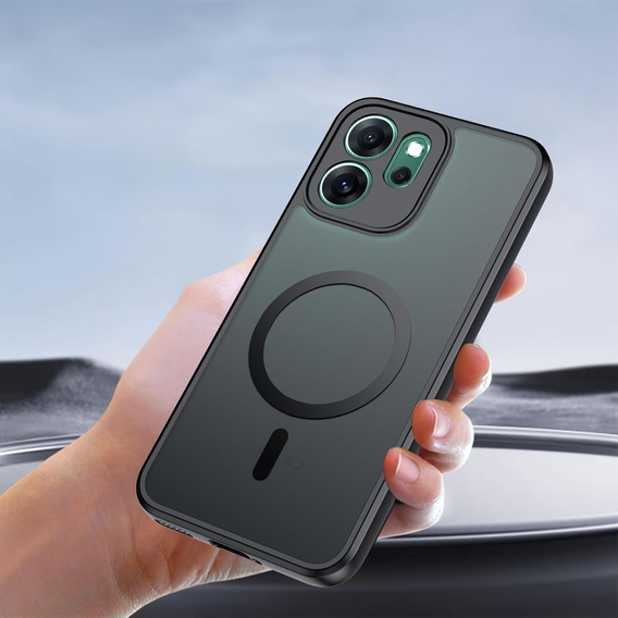 Matt tok Oppo Reno 14, MagSafe-hoz, áttetsző fekete