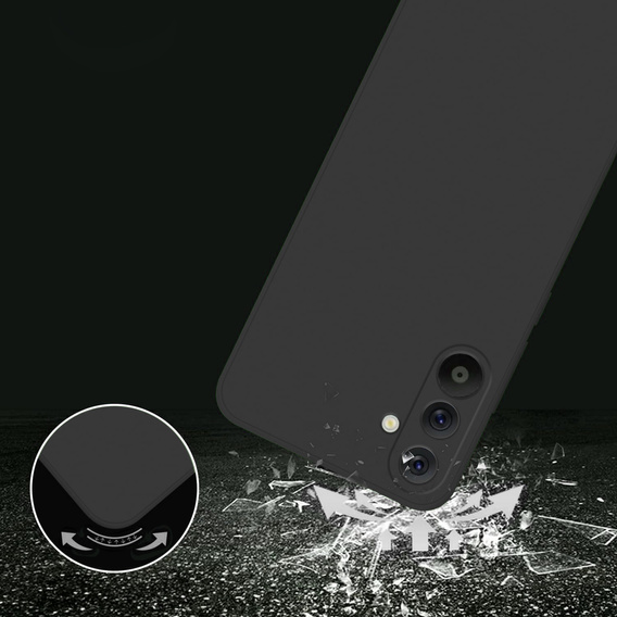 Telefontok a Samsung Galaxy A36 5G, Silicone Lite, fekete