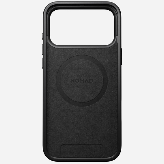 Nomad tok iPhone 17 Pro Max készülékhez, Modern bőr tok, fekete
