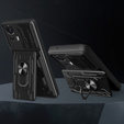 Páncélozott tok a Motorola Edge 30 Neo 5G, Camera Slide Card Slot, fekete
