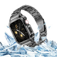 Acél karkötő tokkal Apple Watch 7/8/9 45MM, szürke