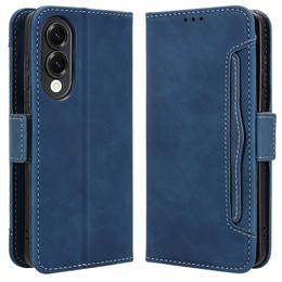 Pattintható tok a Samsung Galaxy S25 Edge, Card Slot, sötétkék