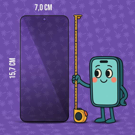 Shy Palm Privacy edzett üveg Xiaomi Redmi Note 14 5G-hez