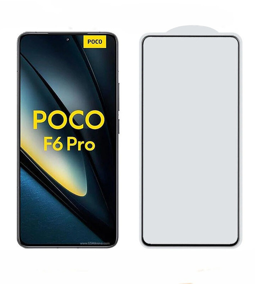 3D edzett üveg Xiaomi Poco F6 Pro készülékhez, fekete keret