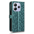Flap tok Xiaomi Redmi Note 14 4G, Wallet Rhombus, zöld