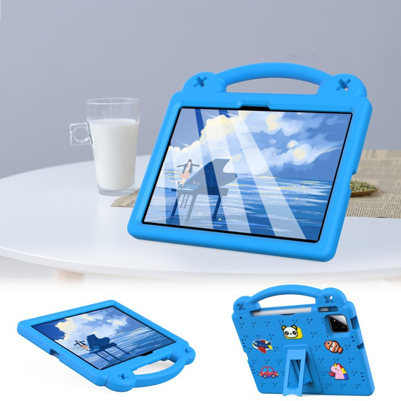 Gyermek tok Xiaomi Pad 7 / 7 Pro, Cute Patterns, állvánnyal, kék