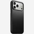 Nomad tok iPhone 17 Pro Max készülékhez, Modern bőr tok, fekete