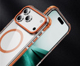 Páncélozott tok MagSafe átlátszó, narancssárga oldallal iPhone 17 Pro Max készülékhez