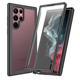 Tok Samsung Galaxy S22 Ultra 5G készülékhez, Shockproof, fóliával, kék