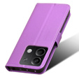 Pattintható tok a Xiaomi Redmi Note 13 5G, Wallet Smart Magnet, lila