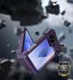 Páncélozott tok Samsung Galaxy Z Flip7 FE / Z Flip6 készülékhez, Dexnor Clip Holder, lila