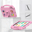 Gyermek tok iPad mini 7.9" 2019/2015/2014/2013/2012 (5/4/3/2/1 gen.), Cute Patterns, állvánnyal, rózsaszín