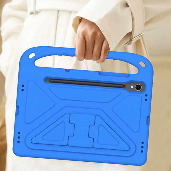 Gyermek tok Samsung Galaxy Tab S10 Lite / S10 FE / S9 FE, fogantyúval, kék
