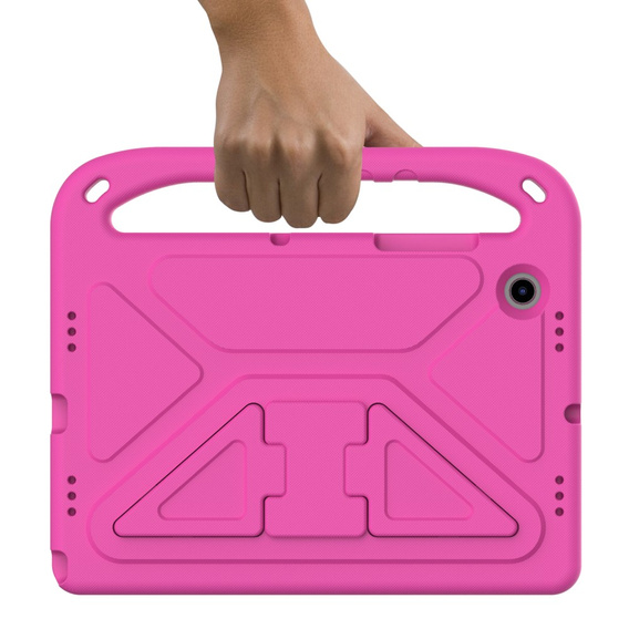 Gyermek tok Samsung Galaxy Tab A8 10.5, gyermek tok fogantyúval, rózsaszín