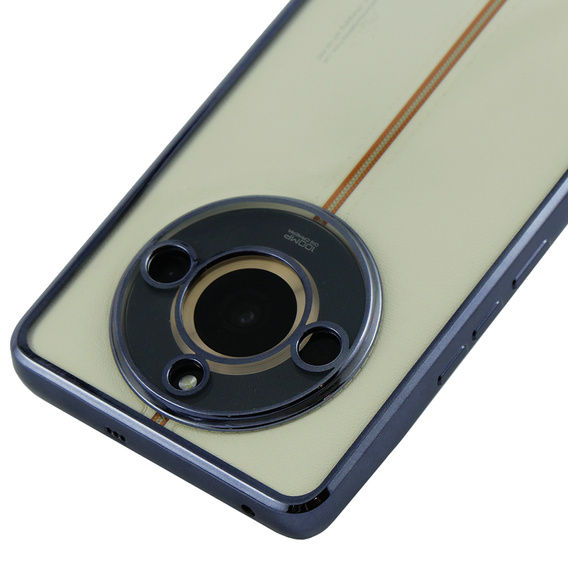 A Realme 11 Pro 5G / Pro+ 5G tok, Electroplating Frame, átlátszó / fekete