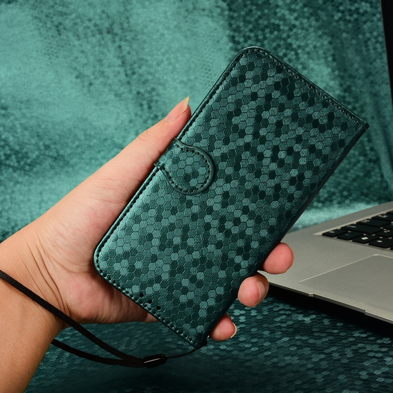 Flap tok OnePlus Nord 5, Wallet Rhombus, zöld