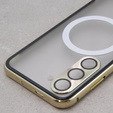 Magnetic Dual Glass MagSafe tok Samsung Galaxy S23, arany