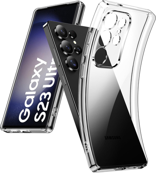 Telefontok a Samsung Galaxy S23 Ultra, Premium Armor Slim, átlátszó