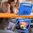 Gyermek tok Samsung Galaxy Tab S9 FE+, Gyermek tok fogantyúval, kék