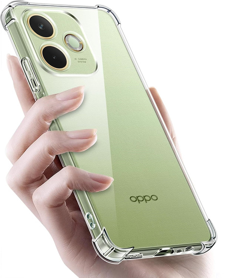 Telefontok a Oppo A5 Pro 5G, Dropproof, átlátszó