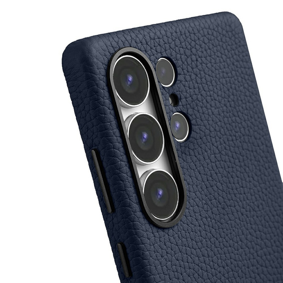 MELKCO tok Samsung Galaxy S25 Ultra, bőr, sötétkék