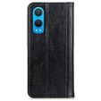 Pattintható tok OnePlus Nord CE4 Lite, Split Leather, fekete