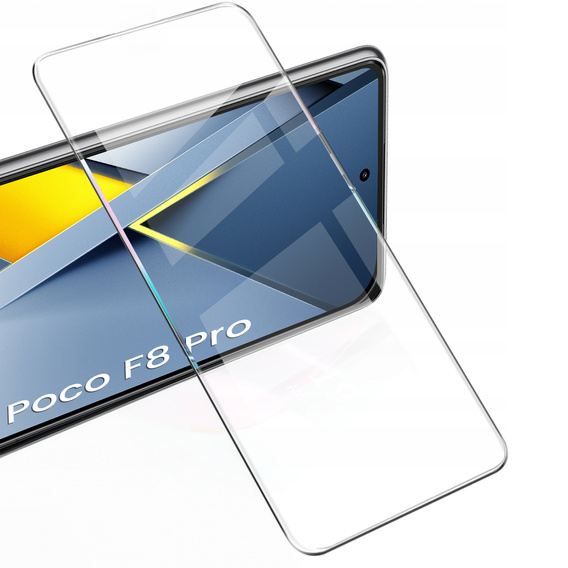 2x ERBORD 9H kemény üveg edzett üveg a Xiaomi Poco F8 Pro készülékhez